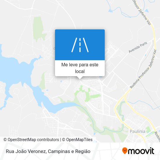 Rua João Veronez mapa