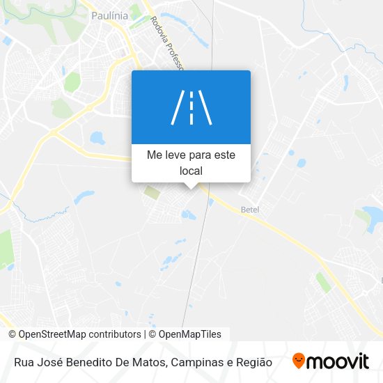 Rua José Benedito De Matos mapa