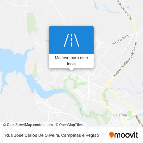 Rua José Carlos De Oliveira mapa