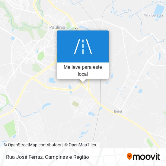 Rua José Ferraz mapa