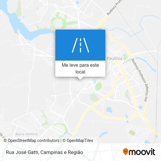 Rua José Gatti mapa