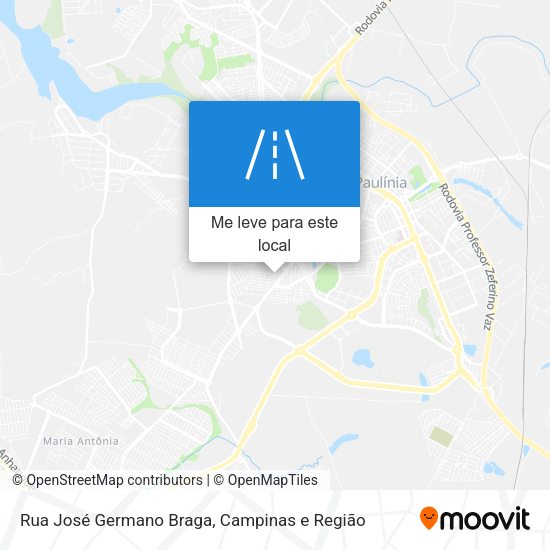 Rua José Germano Braga mapa