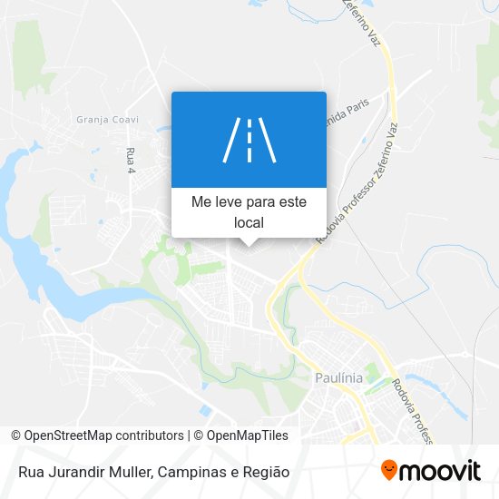 Rua Jurandir Muller mapa