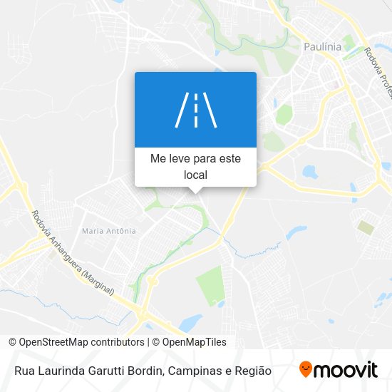 Rua Laurinda Garutti Bordin mapa