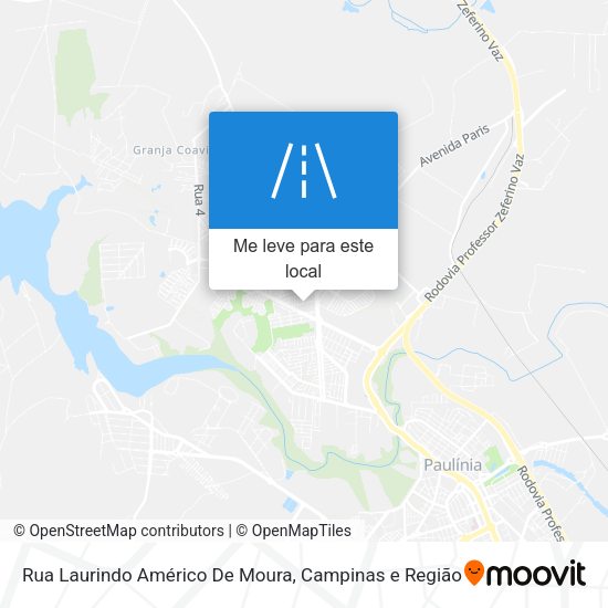 Rua Laurindo Américo De Moura mapa