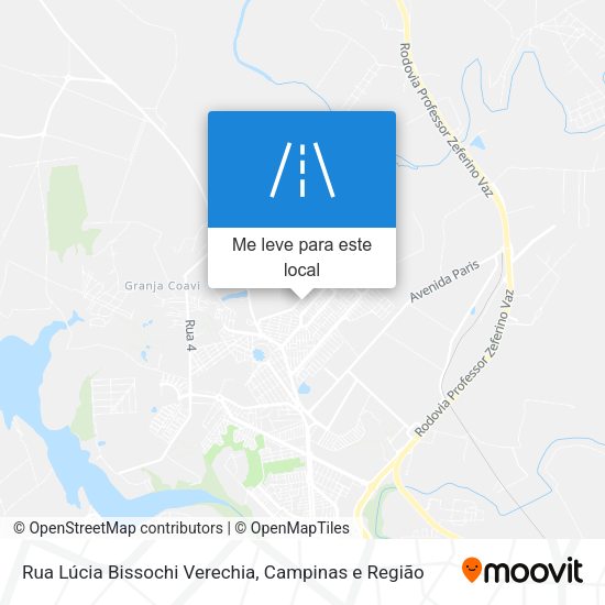Rua Lúcia Bissochi Verechia mapa