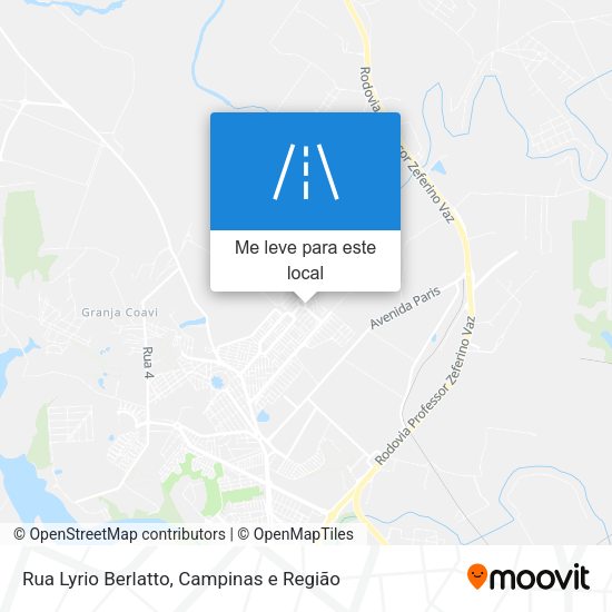 Rua Lyrio Berlatto mapa