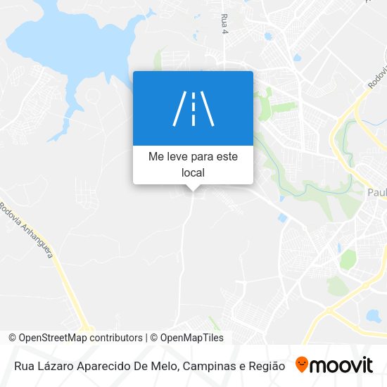 Rua Lázaro Aparecido De Melo mapa
