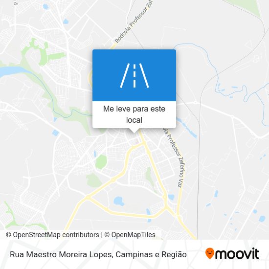Rua Maestro Moreira Lopes mapa