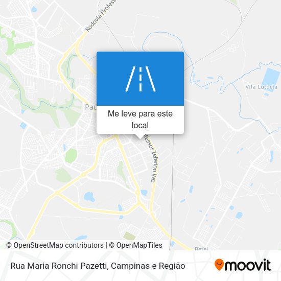Rua Maria Ronchi Pazetti mapa