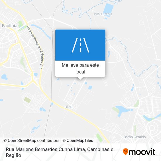 Rua Marlene Bernardes Cunha Lima mapa