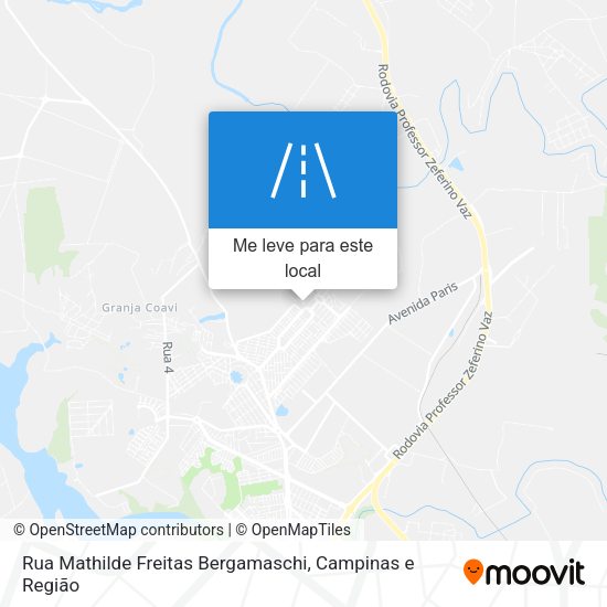 Rua Mathilde Freitas Bergamaschi mapa