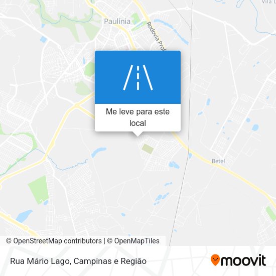 Rua Mário Lago mapa