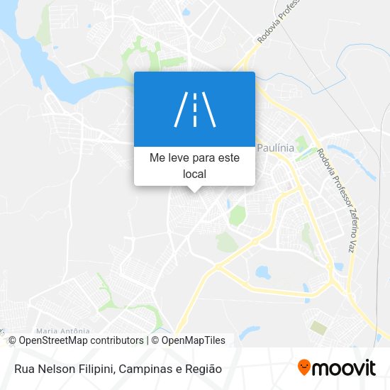 Rua Nelson Filipini mapa