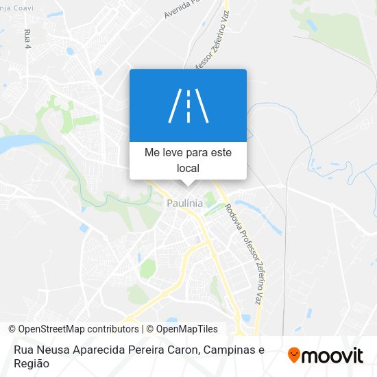 Rua Neusa Aparecida Pereira Caron mapa