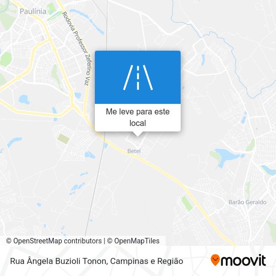 Rua Ângela Buzioli Tonon mapa