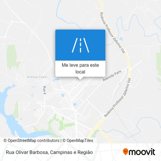 Rua Olivar Barbosa mapa