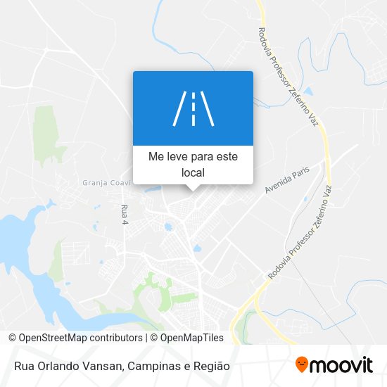 Rua Orlando Vansan mapa
