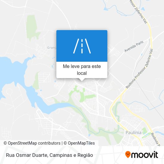 Rua Osmar Duarte mapa