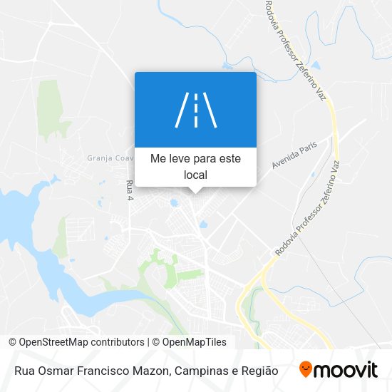 Rua Osmar Francisco Mazon mapa