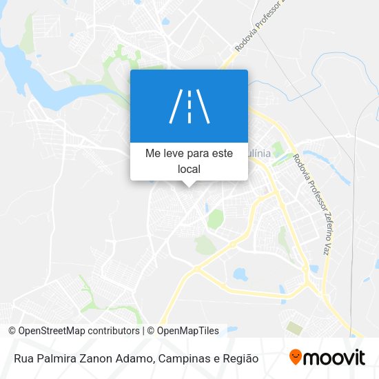 Rua Palmira Zanon Adamo mapa