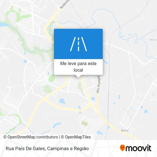 Rua País De Gales mapa