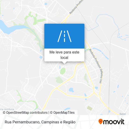 Rua Pernambucano mapa