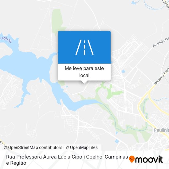 Rua Professora Áurea Lúcia Cípoli Coelho mapa