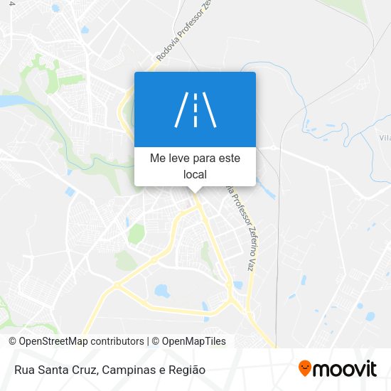 Rua Santa Cruz mapa