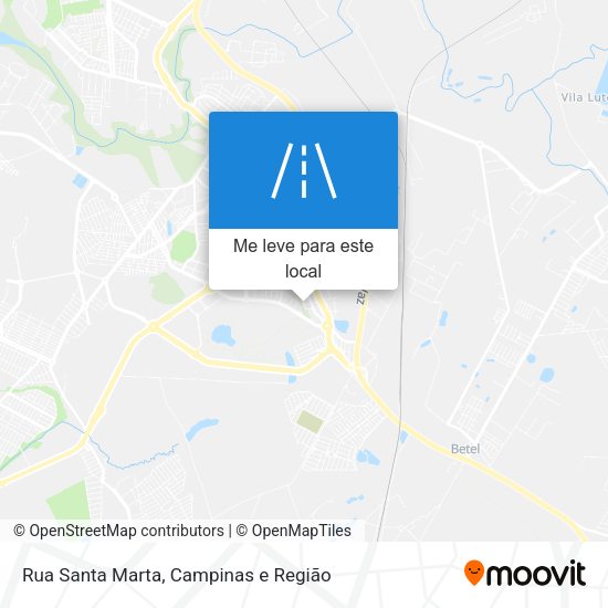 Rua Santa Marta mapa