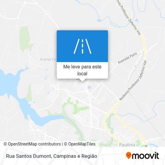 Rua Santos Dumont mapa