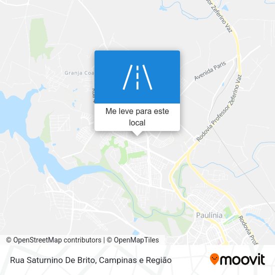 Rua Saturnino De Brito mapa