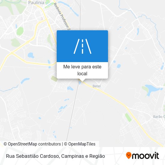 Rua Sebastião Cardoso mapa