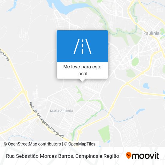Rua Sebastião Moraes Barros mapa