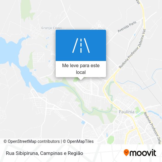Rua Sibipiruna mapa