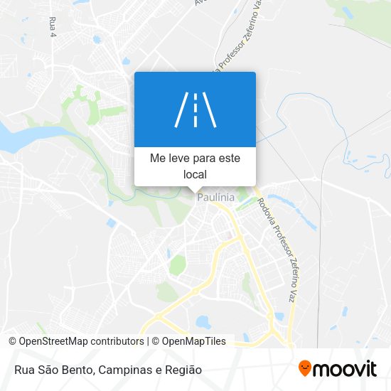 Rua São Bento mapa