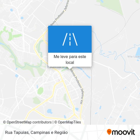 Rua Tapuias mapa