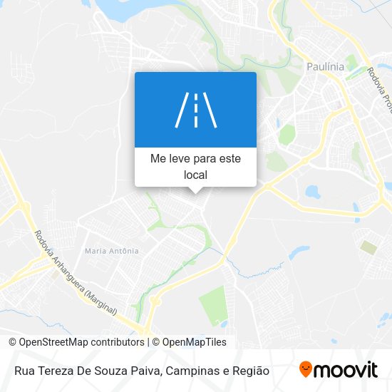 Rua Tereza De Souza Paiva mapa