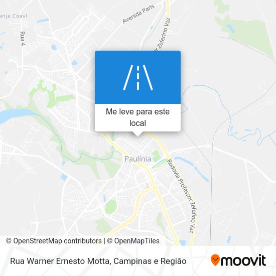 Rua Warner Ernesto Motta mapa