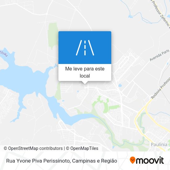 Rua Yvone Piva Perissinoto mapa