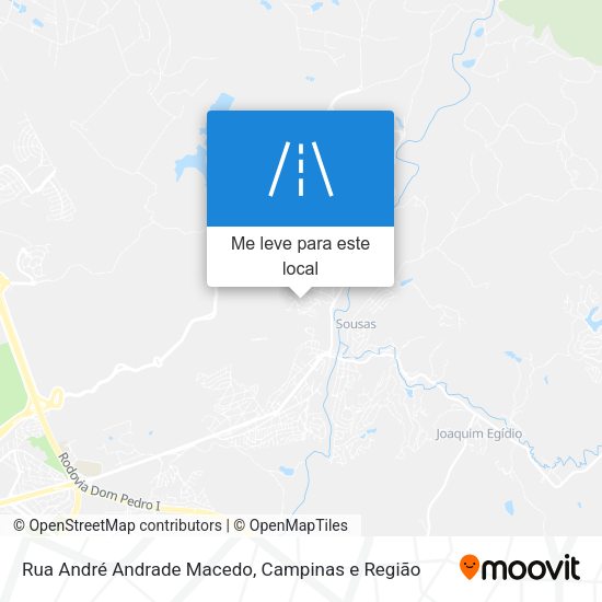 Rua André Andrade Macedo mapa