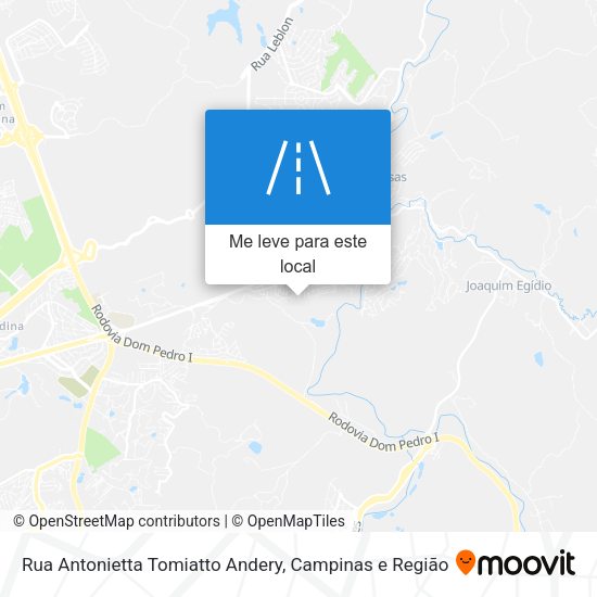 Rua Antonietta Tomiatto Andery mapa
