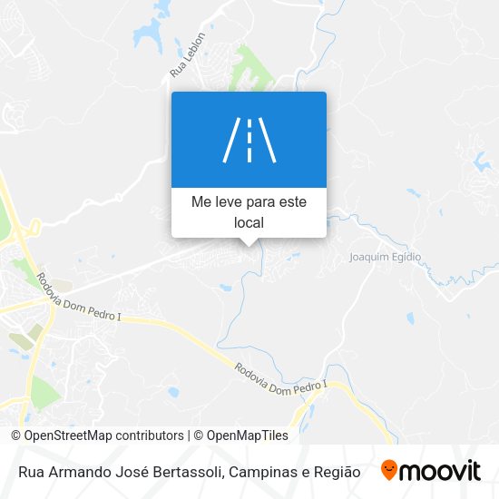 Rua Armando José Bertassoli mapa