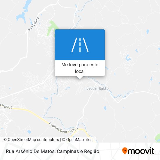 Rua Arsênio De Matos mapa