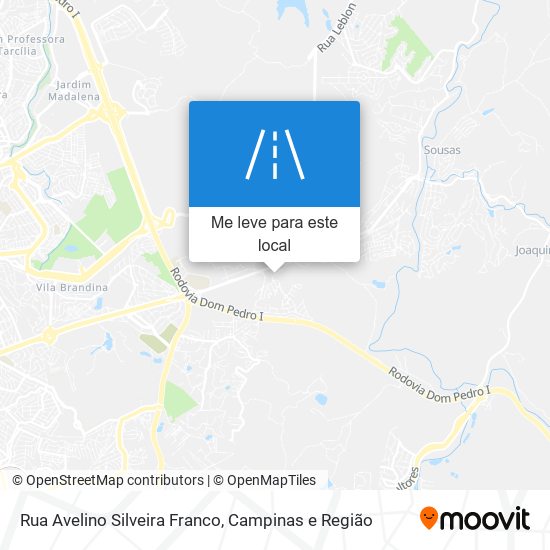 Rua Avelino Silveira Franco mapa