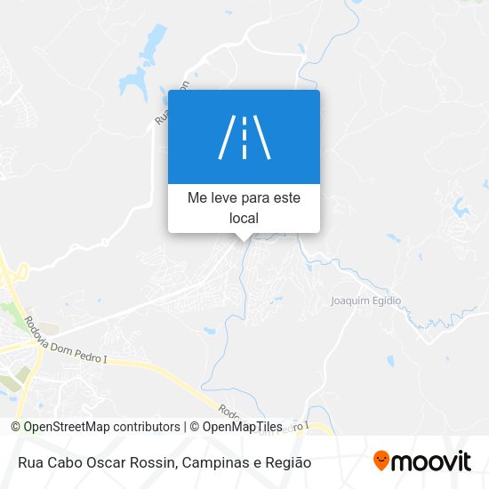 Rua Cabo Oscar Rossin mapa