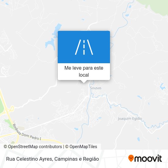 Rua Celestino Ayres mapa