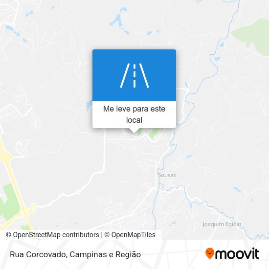 Rua Corcovado mapa