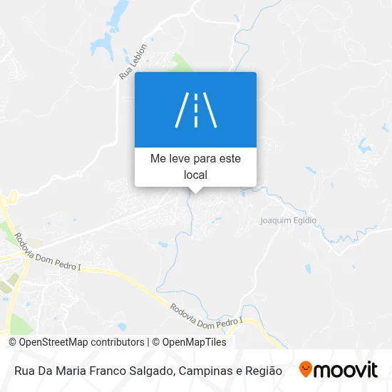 Rua Da Maria Franco Salgado mapa