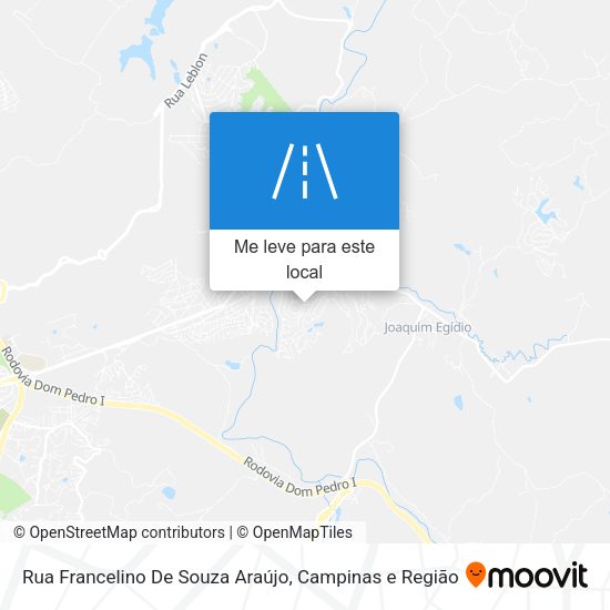 Rua Francelino De Souza Araújo mapa